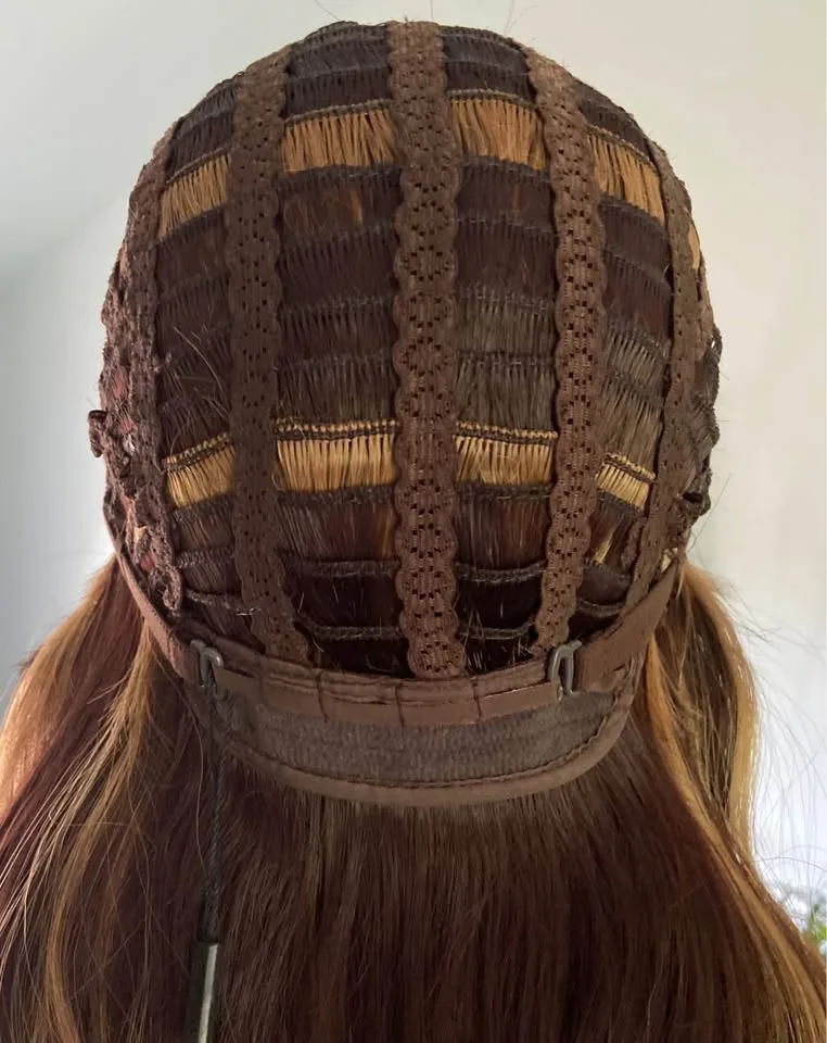 28” Wig - Dark Brown Caramel Highlights image indicator(10)