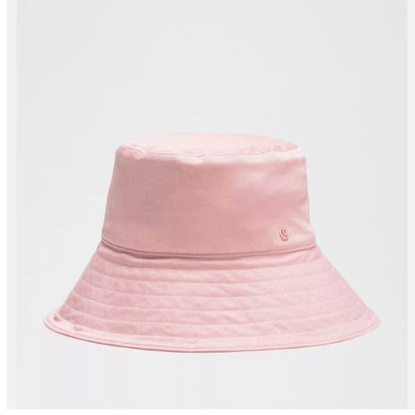 NWT Lululemon Cotton Twill Wide-Brim Hat - Pink Haze, Size M/L - photo 3