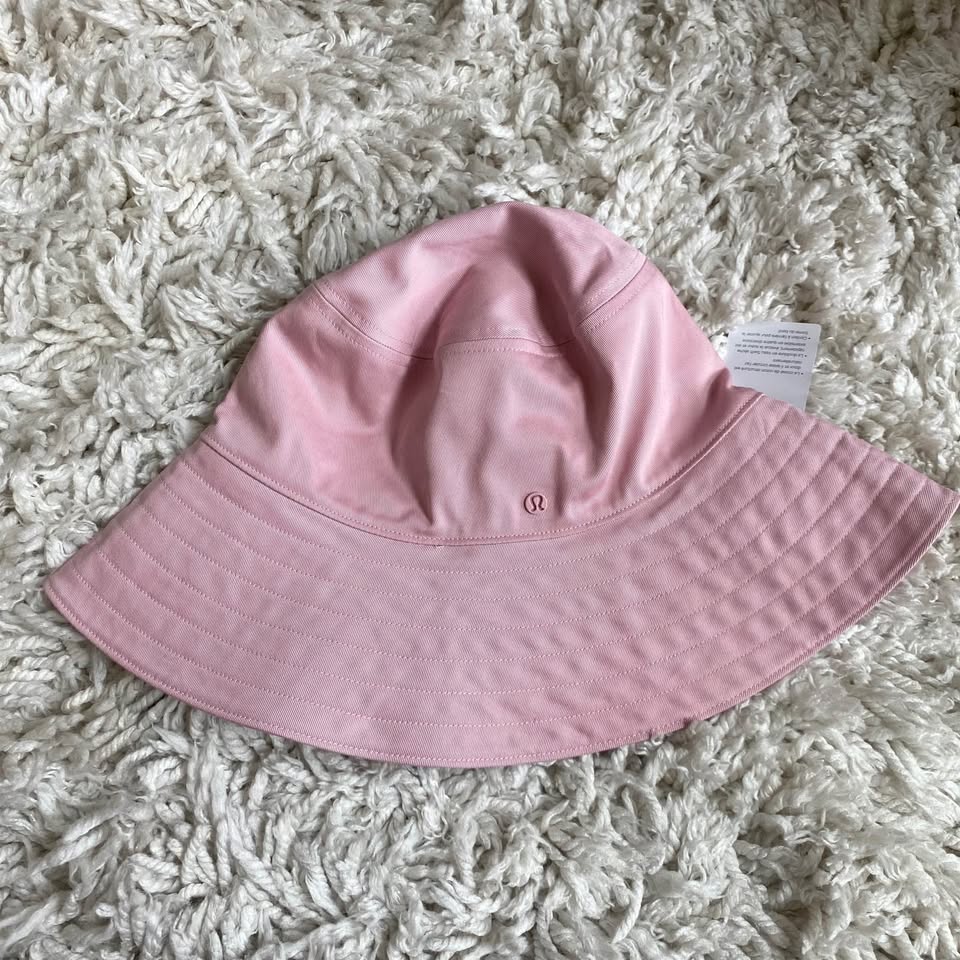 NWT Lululemon Cotton Twill Wide-Brim Hat - Pink Haze, Size M/L - photo 4