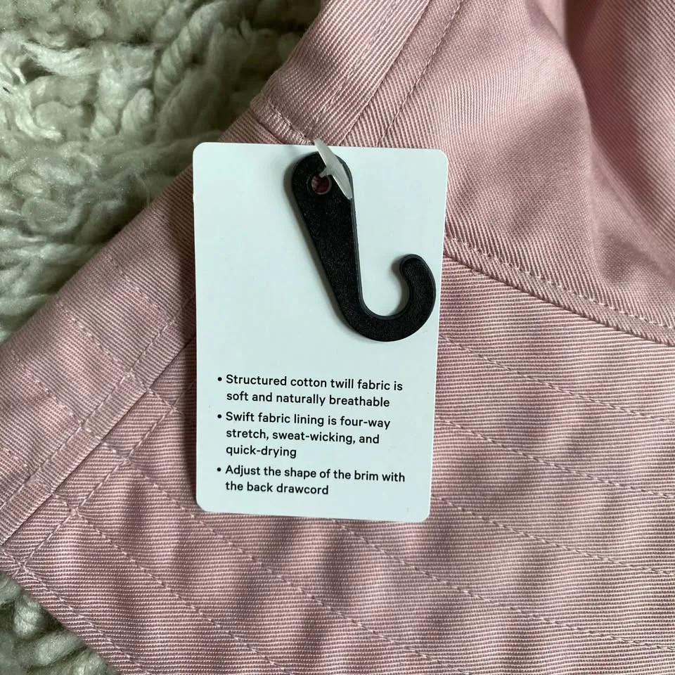 NWT Lululemon Cotton Twill Wide-Brim Hat - Pink Haze, Size M/L image indicator(8)