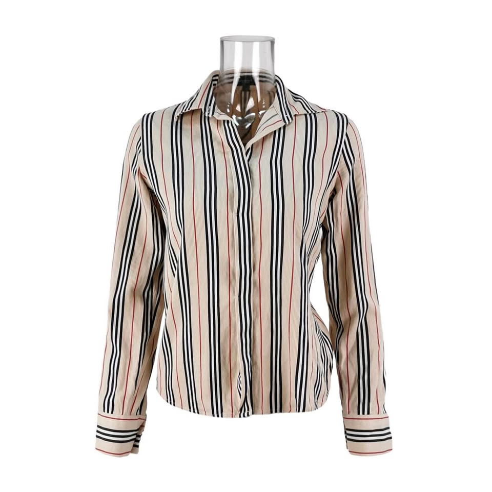 Burberry 100% Cotton Striped Shirt