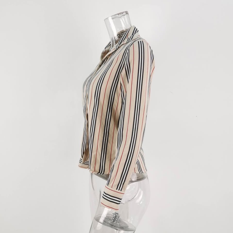 Burberry 100% Cotton Striped Shirt - photo 3