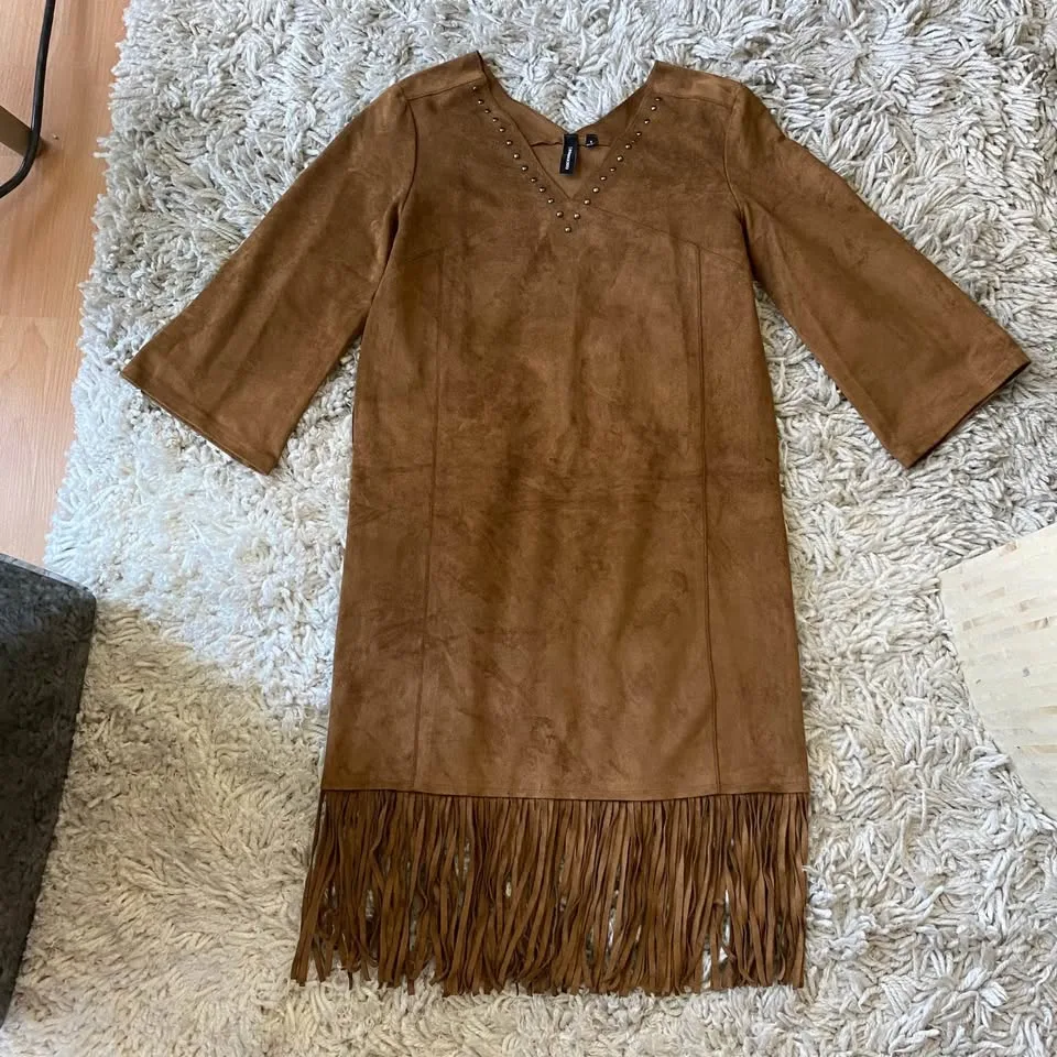 C&A Long Sleeve Fringe Dress - Size S image indicator(6)