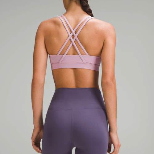 NWT Lululemon Energy Bra - Size 6, Rose blush - photo 2