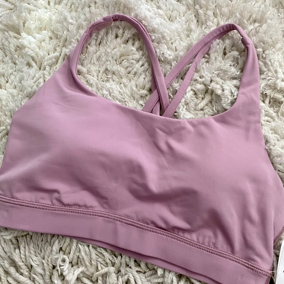 NWT Lululemon Energy Bra - Size 6, Rose blush - photo 5