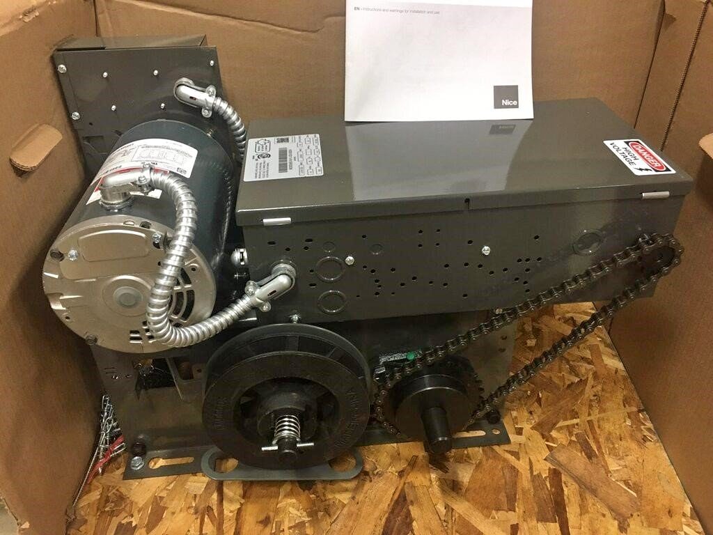 SEALED BOX Commercial Door Opener NICE, Pro H/J 1hp...