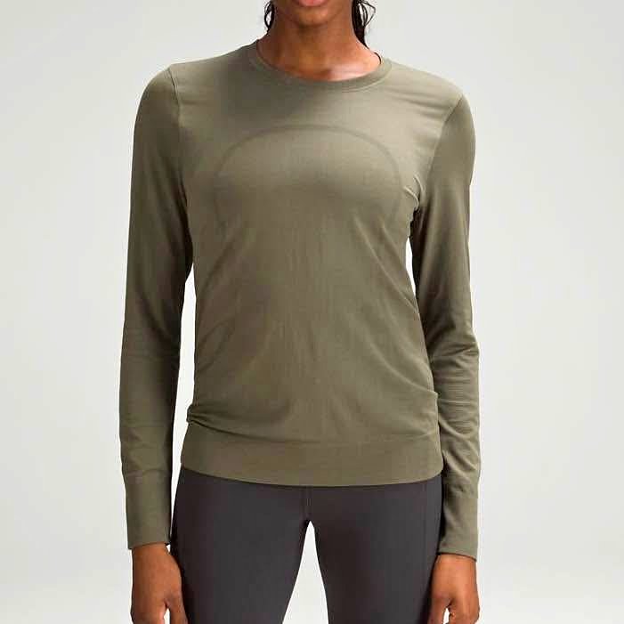 Lululemon Swiftly Relaxed Long Sleeve Shirt - Size 4, Army Green