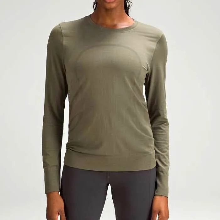 Lululemon Swiftly Relaxed Long Sleeve Shirt - Size 4, Army Green thumbnail