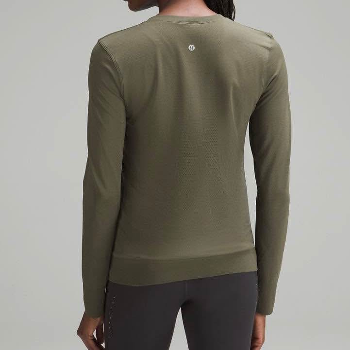 Lululemon Swiftly Relaxed Long Sleeve Shirt - Size 4, Army Green - photo 2