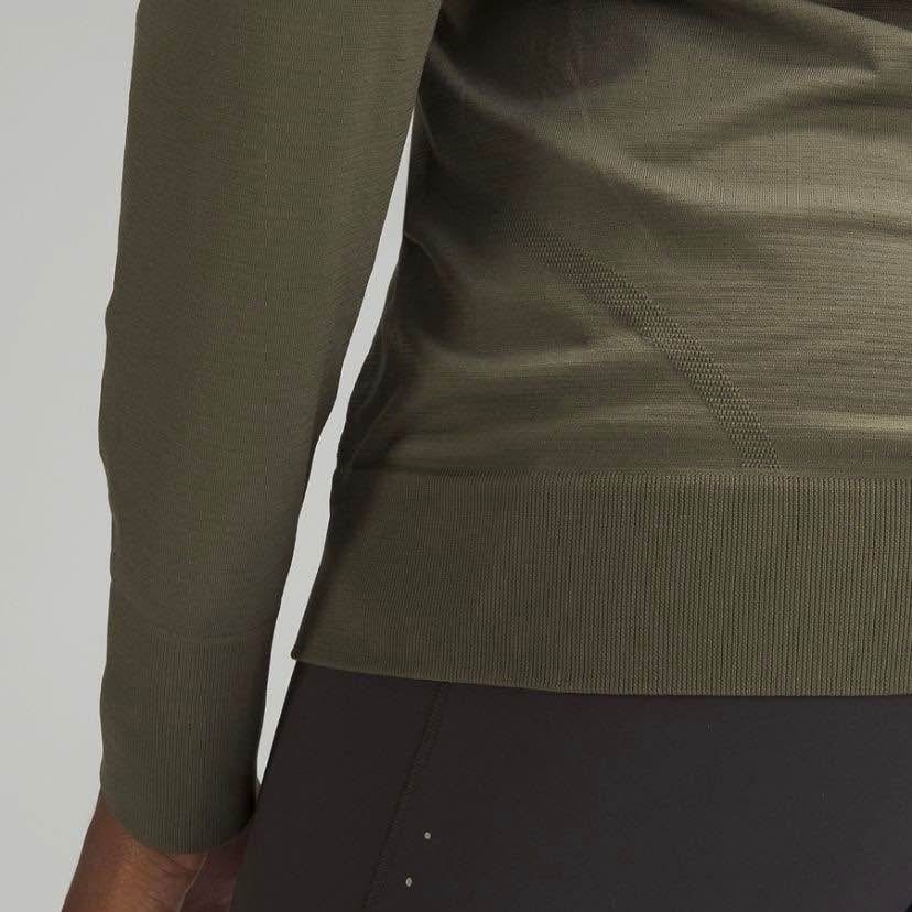 Lululemon Swiftly Relaxed Long Sleeve Shirt - Size 4, Army Green - photo 3