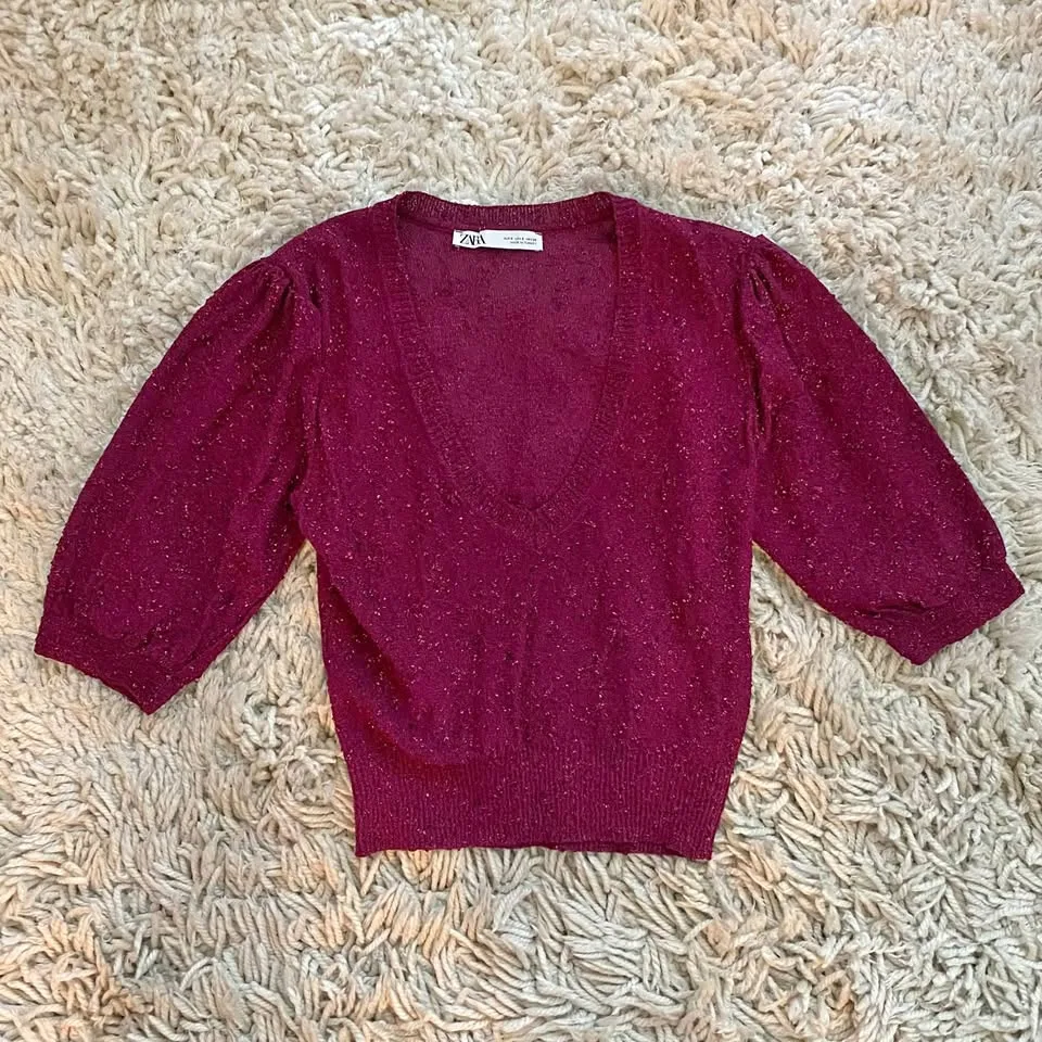 Zara Sparkling Top Size S image indicator(4)