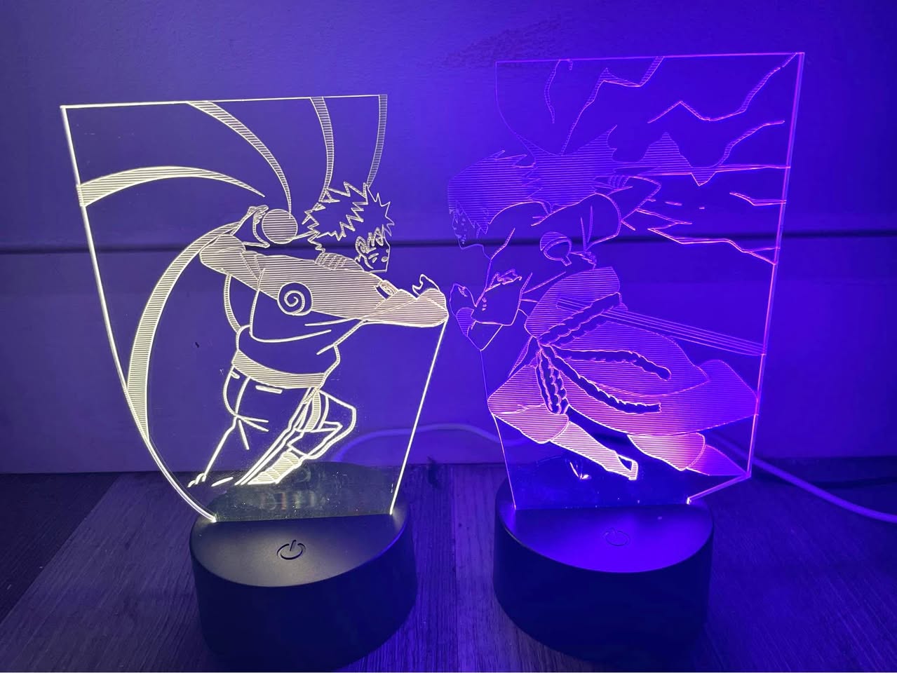 Naruto & Sasuke LED lights!