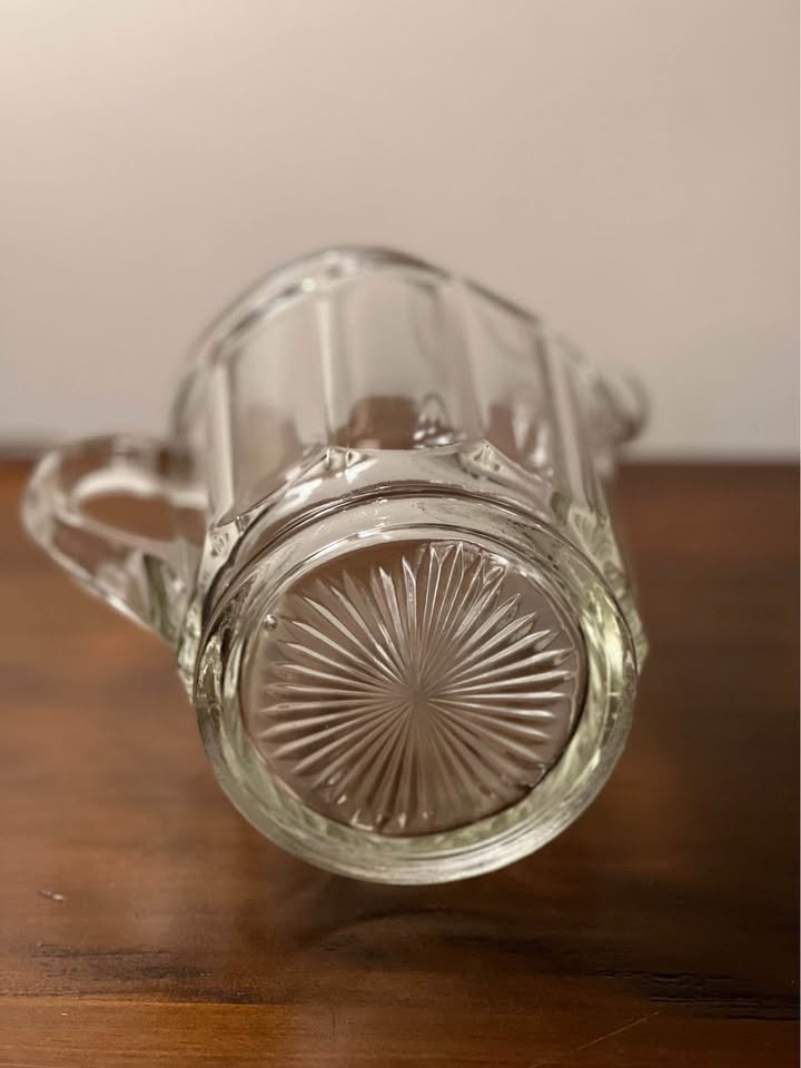 Vintage Clear Glass Pitcher - photo 4