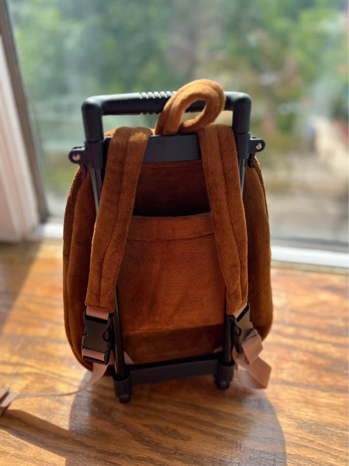 Kids Backpack Trolley Set New/ Brown Monkey/ Popatu Brand - photo 3