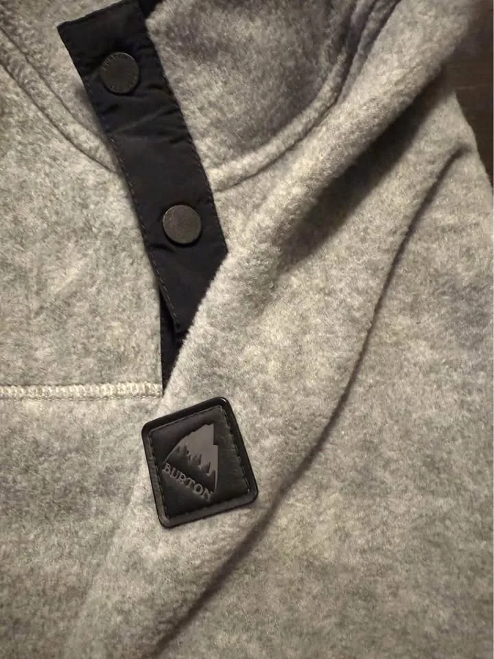 Burton Hearth Fleece Pullover - Women's Gray Heather / S image indicator(2)