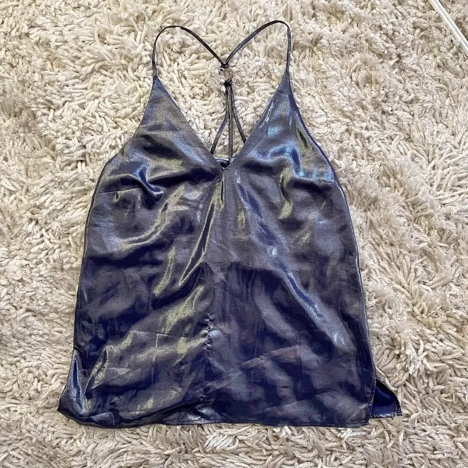 Topshop Sparkly Top Size 2 thumbnail