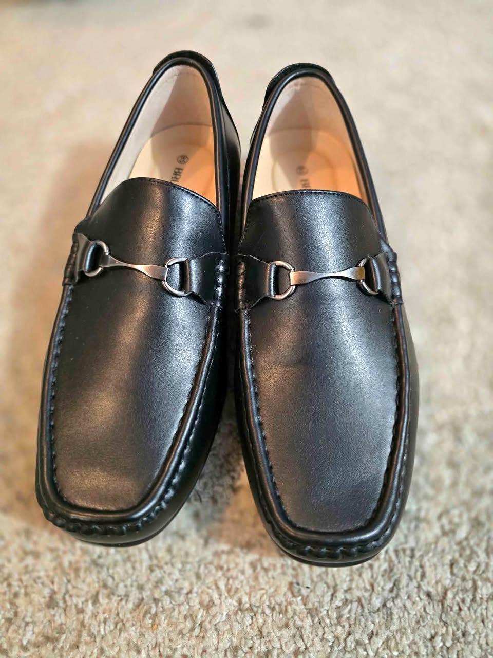 Bruno Marc 8.5 Men’s Loafers (Black Dress Shoes)