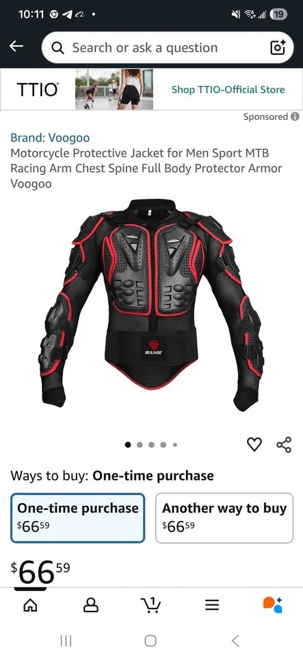 🎃 Halloween Brand New XL Motorcycle / Dirt Bike Armor Jacket image indicator(5)