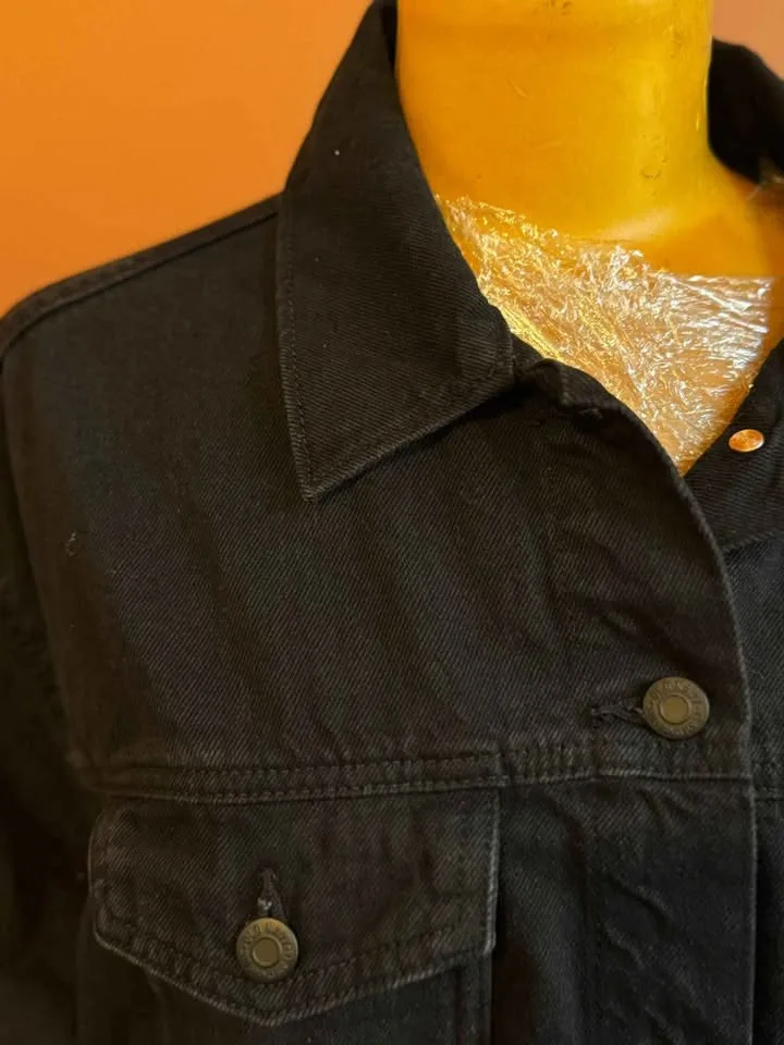 Brand New Size XXL Old Navy Black Denim Jacket image indicator(2)