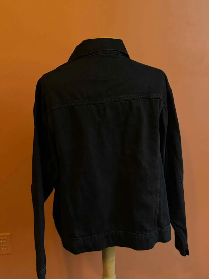 Brand New Size XXL Old Navy Black Denim Jacket image indicator(4)