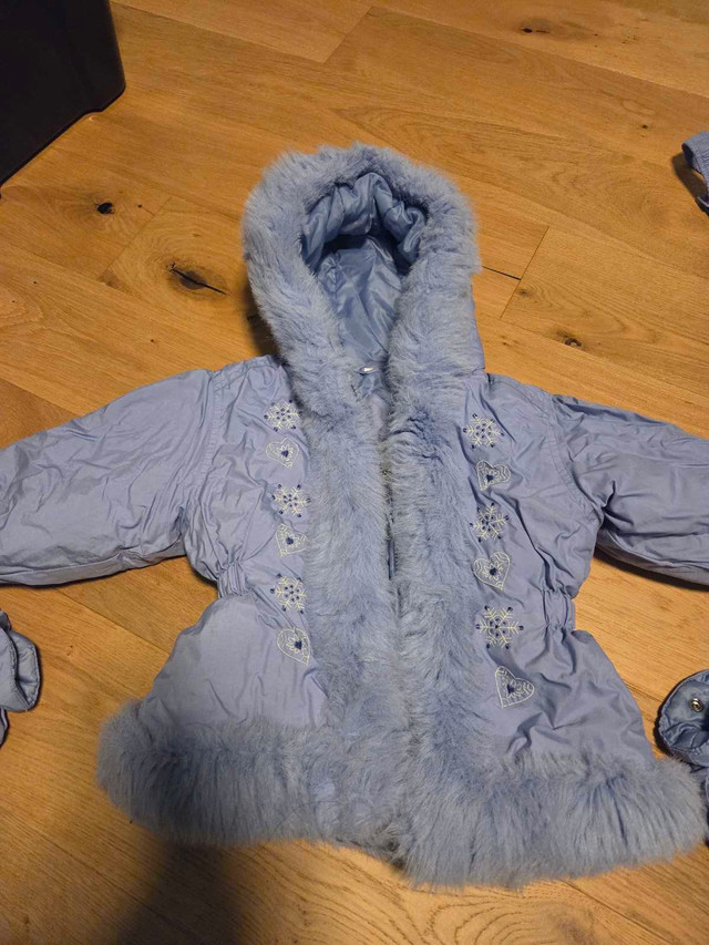 Girls 18- 24 month winter jacket with matching snow overalls - photo 2