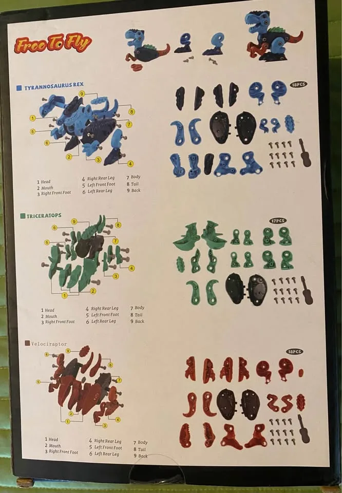 NEW in box Take Apart DIY Dinosaur Toys image indicator(2)