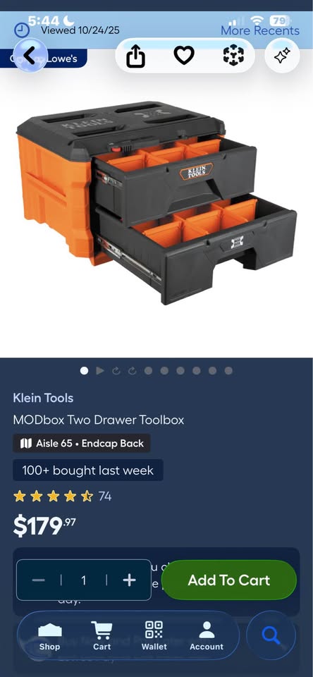 Klein tools MODbox Two Drawer Toolbox - photo 5