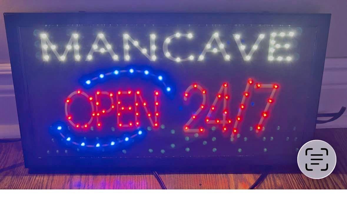 Mancave Electric Sign