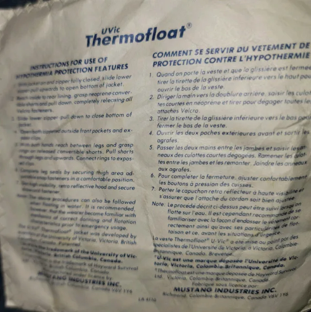 2 Mustang Buoyancy Marine Wear jackets. Medium and Large image indicator(8)