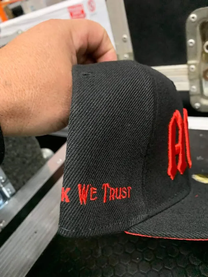 Official AC/DC IN ROCK WE TRUST tour merch hat image indicator(3)