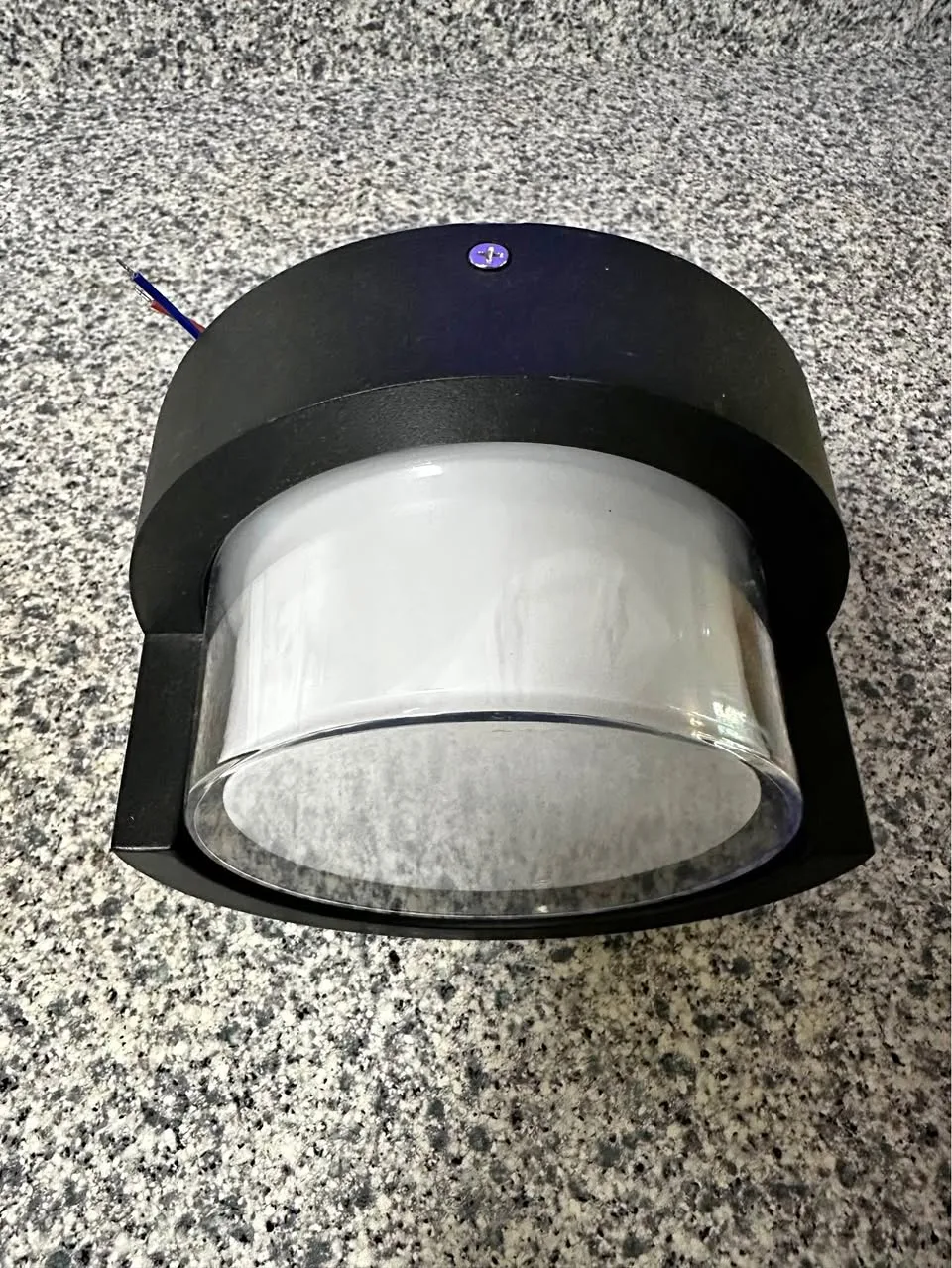 Black Led Round Indoor/Outdoor  Wall Light
