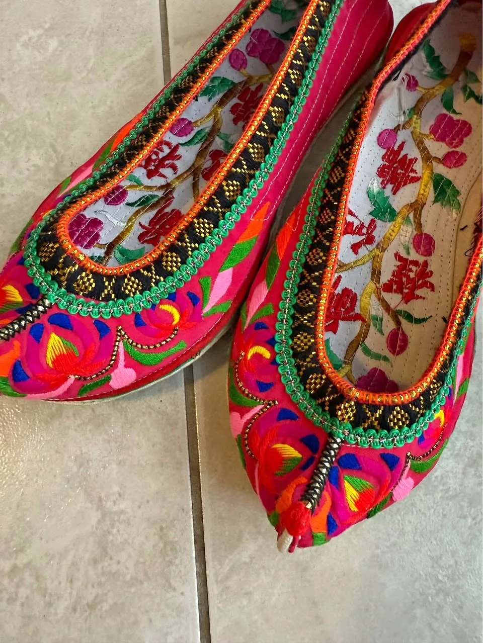 Handmade shoes by 90years old lady