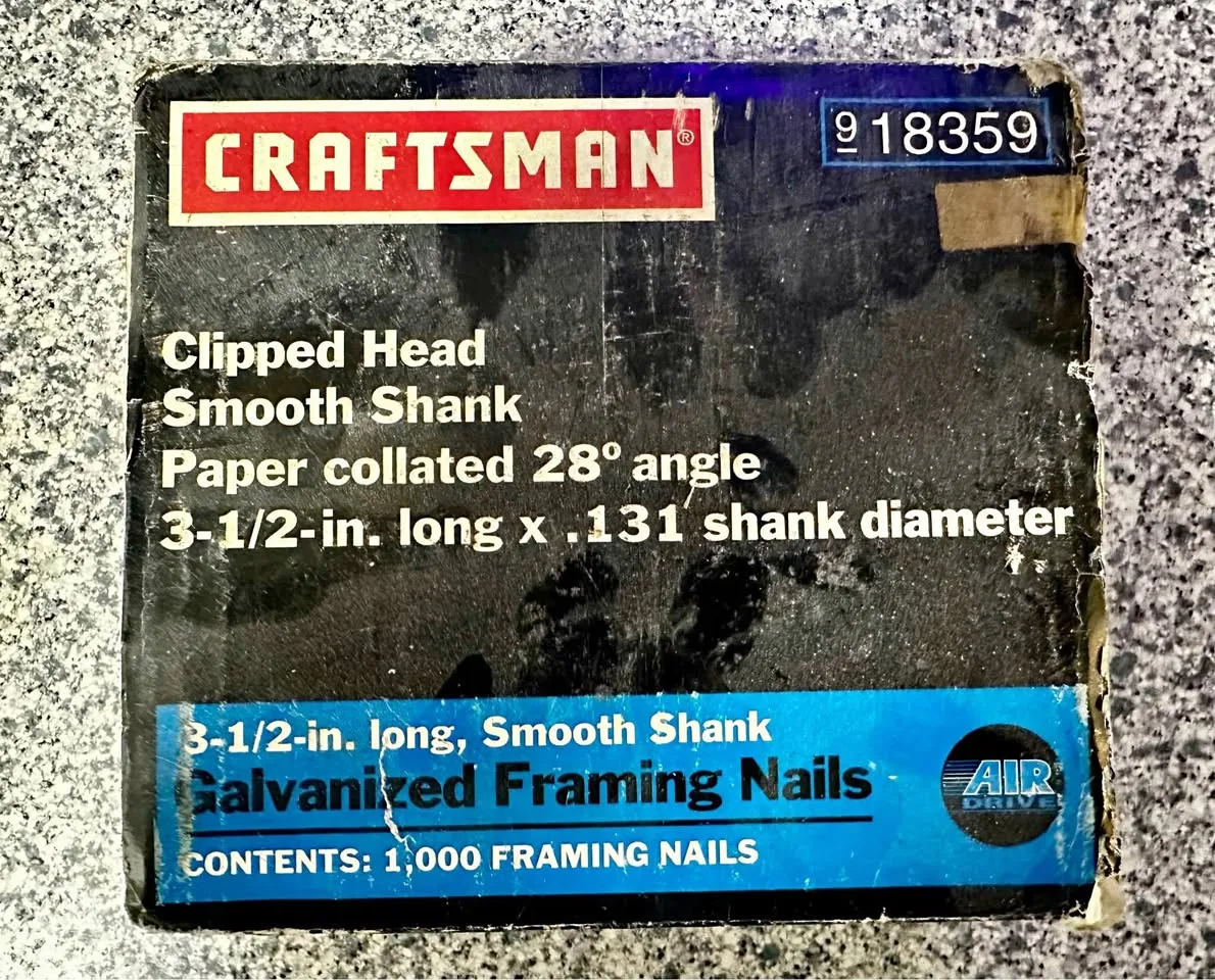 Craftsmen Galvanized Framing Nails