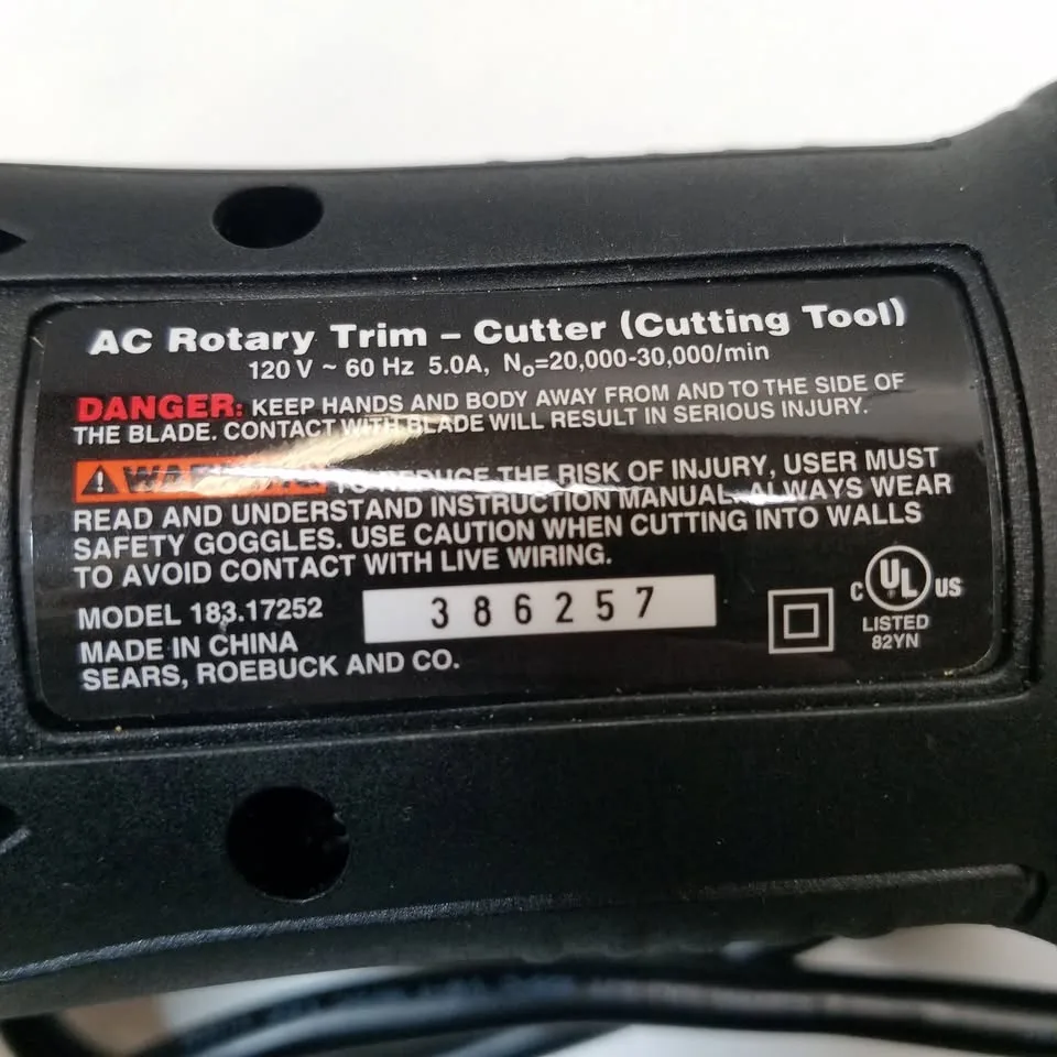 Craftsman AC Rotary Trim-Cutter image indicator(3)