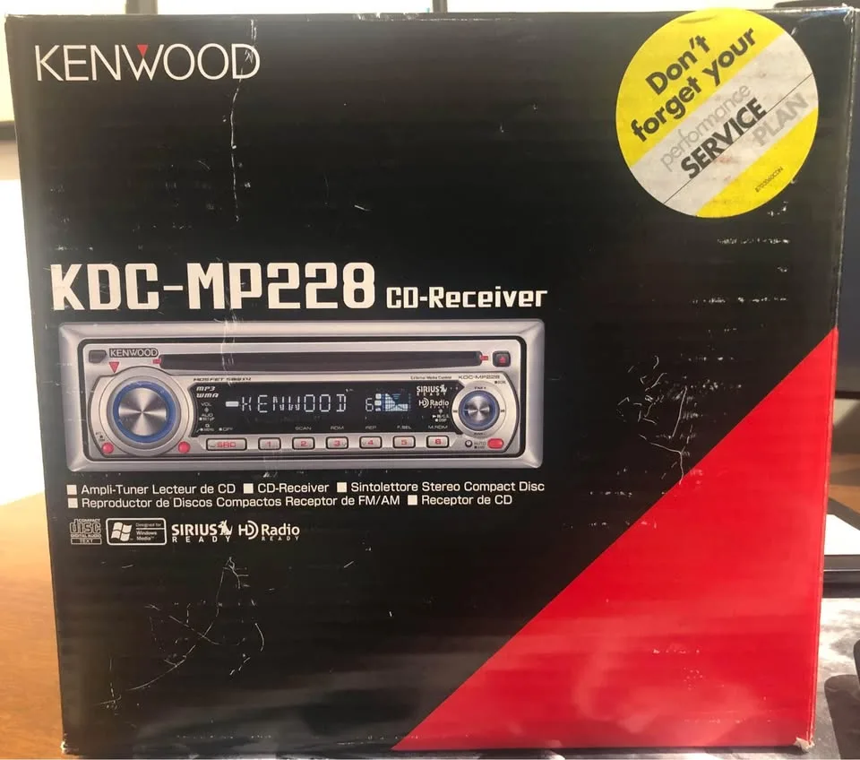 Kenwood KDC-MP228 CD player MP3 Sirius radio WMA 50WX4 image indicator(2)
