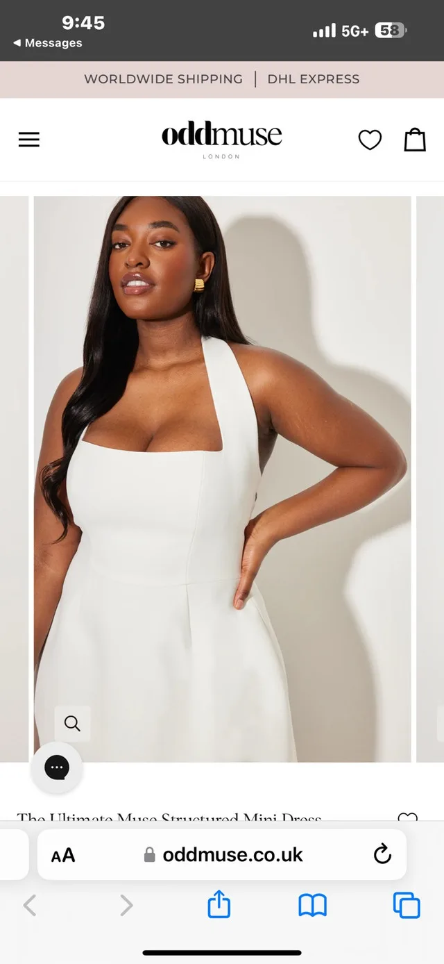 White oddmuse Dress image indicator(3)