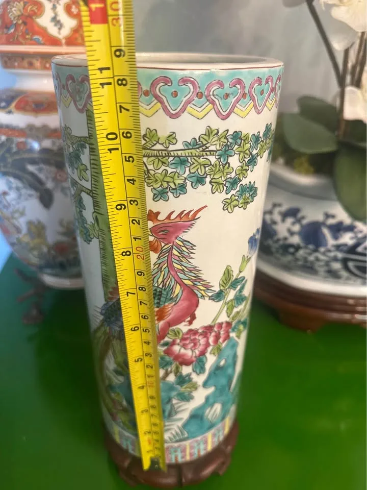 Large Scroll Vase. China. Early 20th century, Birds & Cherry image indicator(3)