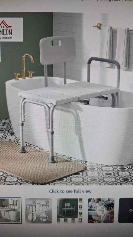 6 Level Adjustable Bath & Shower Transfer Bench image indicator(3)