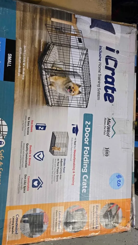 Midwest Fold & Carry 2 Door Dog Crate- New image indicator(2)