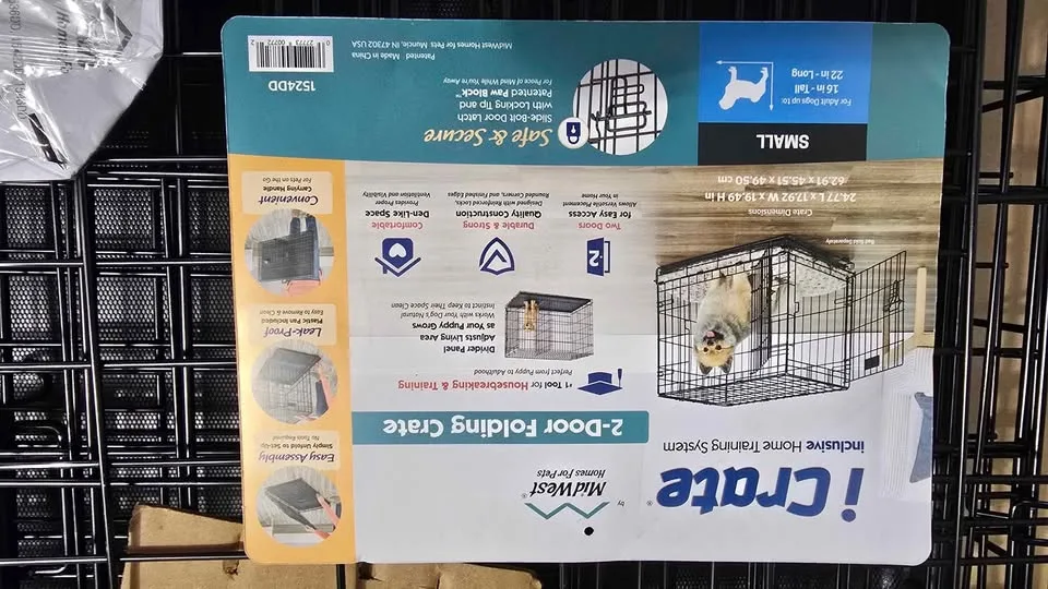 Midwest Fold & Carry 2 Door Dog Crate- New image indicator(4)