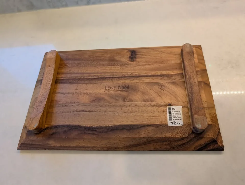 Love Wood Wooden Houseware Footed Acacia Wood Decorative Board image indicator(5)