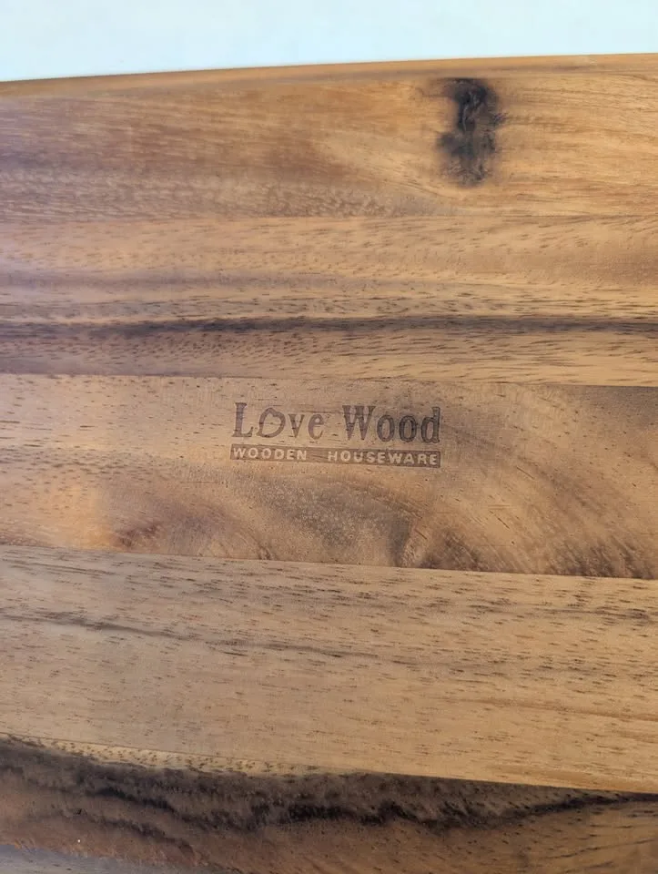 Love Wood Wooden Houseware Footed Acacia Wood Decorative Board image indicator(6)