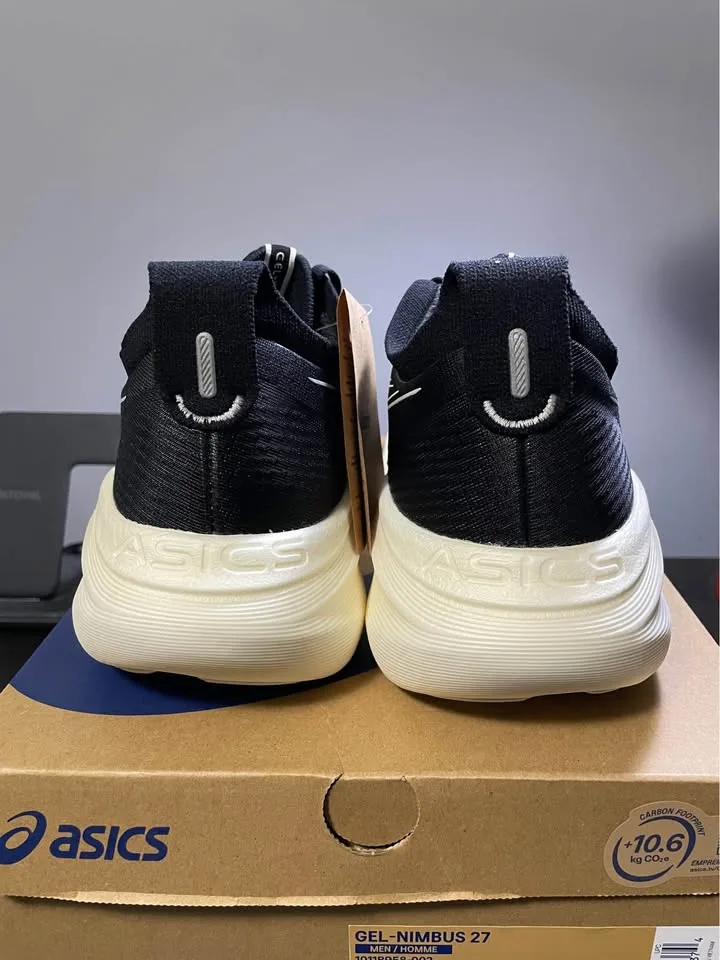Men’s Asics Gel-Nimbus 27 Black / Lake Grey (US 9, Euro 42.5) image indicator(4)