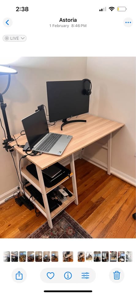 Desk in perfect condition; oak color - photo 3