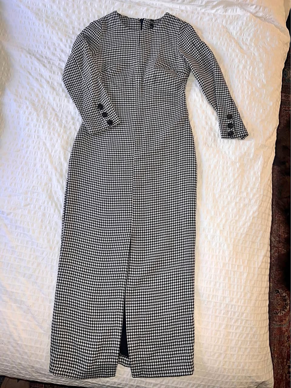 Zara houndstooth dress never worn