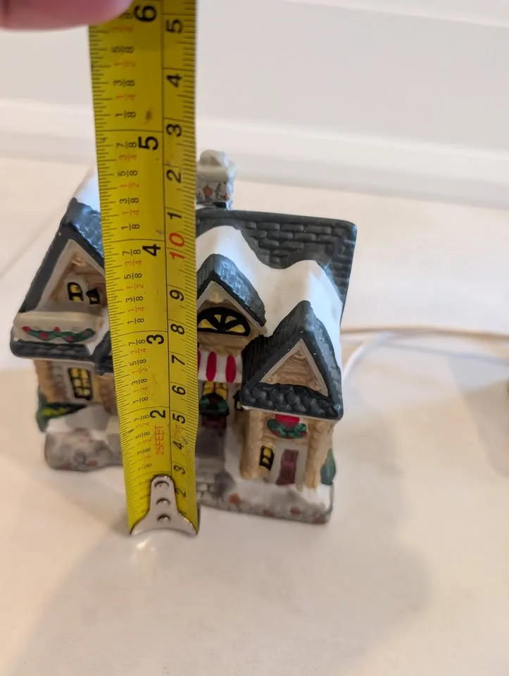 Trim Shoppe Attached Porcelain Lighted Houses image indicator(10)