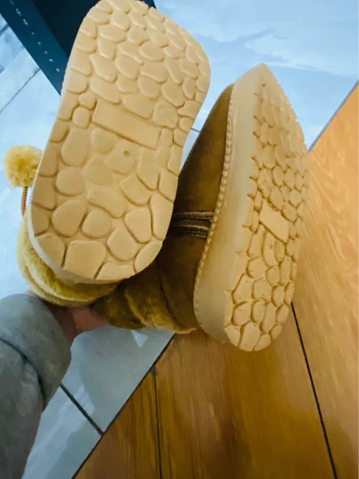 Cozy Kids' Snow Boots - Fluffy Pom-Pom, Fleece, Rubber Sole - photo 5
