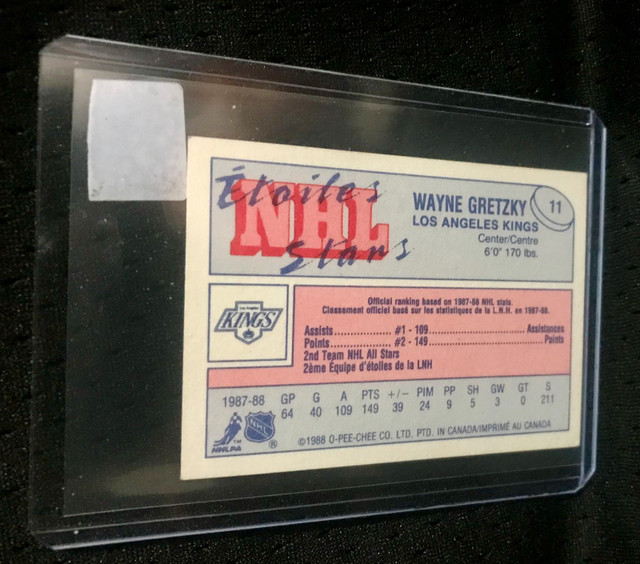 1988 O-Pee-Chee Mini #11 Wayne Gretzky NHL - photo 2