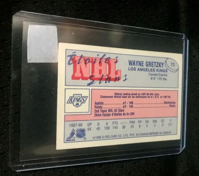 1988 O-Pee-Chee Mini #11 Wayne Gretzky NHL image indicator(2)