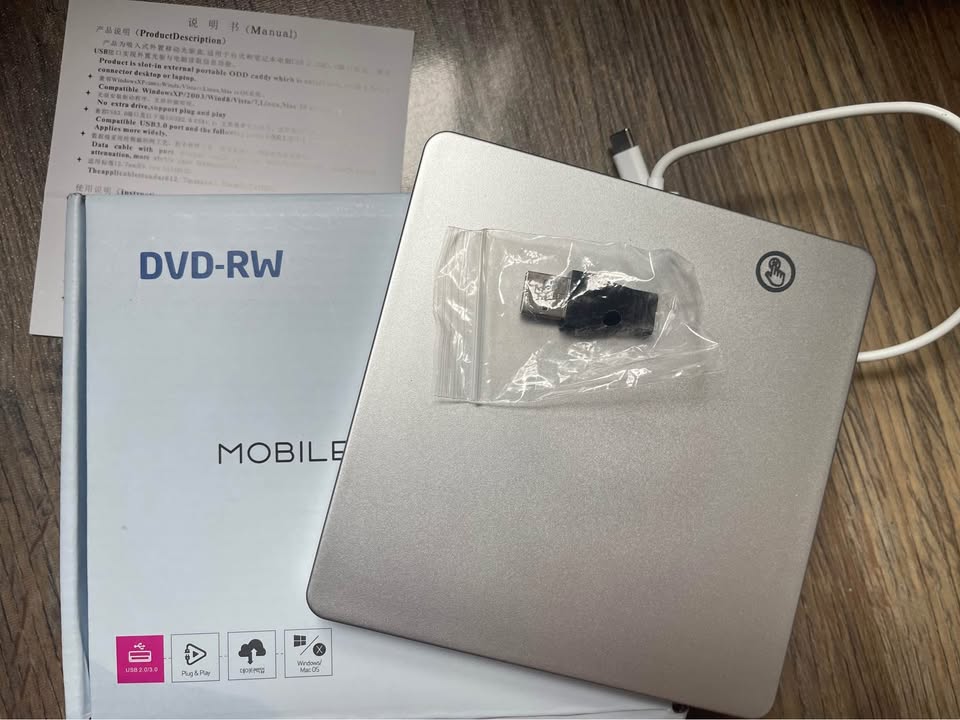 PORTABLE DVD CD DRIVER WRITER PLAYER - photo 3